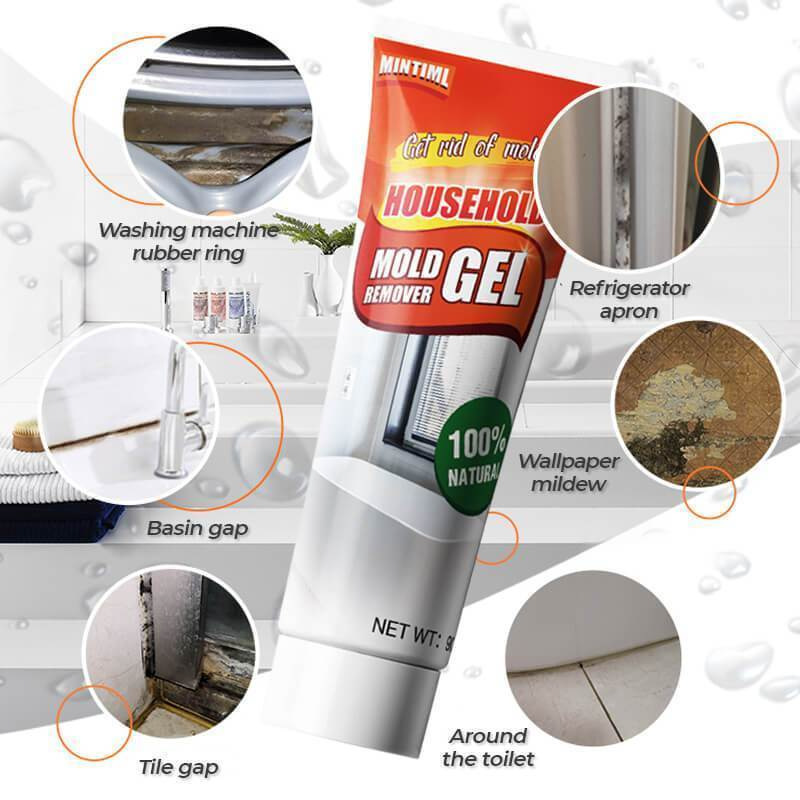 Household Mold Remover Anti-Mildew Gel Cleaner for Washing Machine Refrigerator Sink Sealant Wall Bathroom Floor Tiles