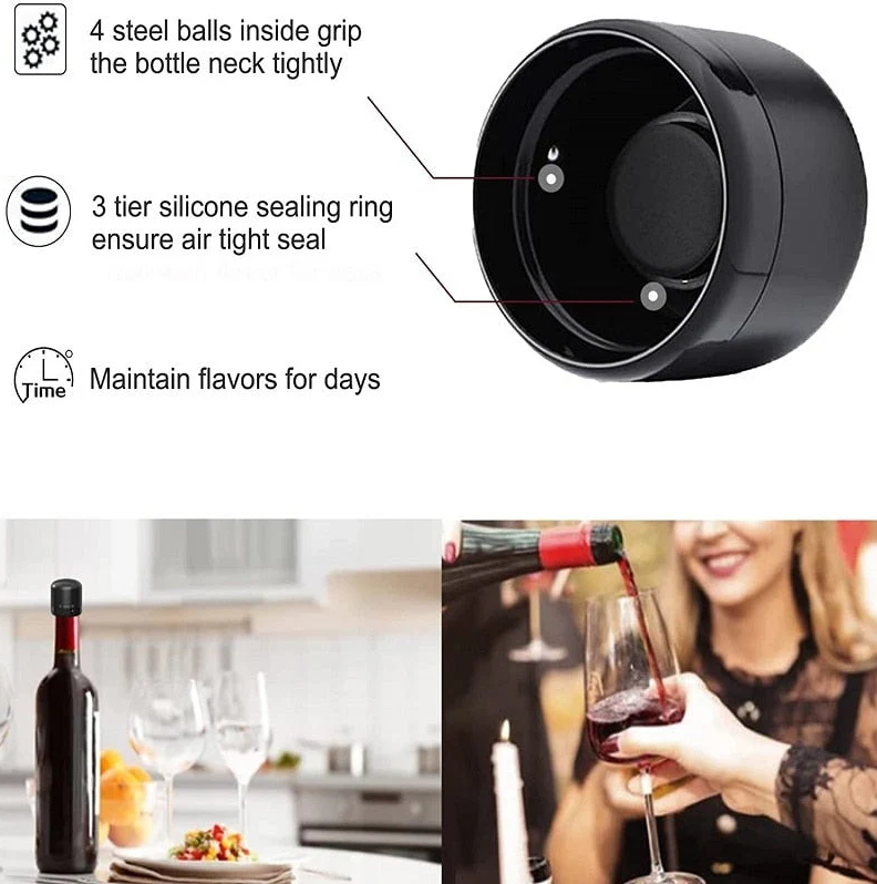 Champagne and Wine Bottle Sealer Cap