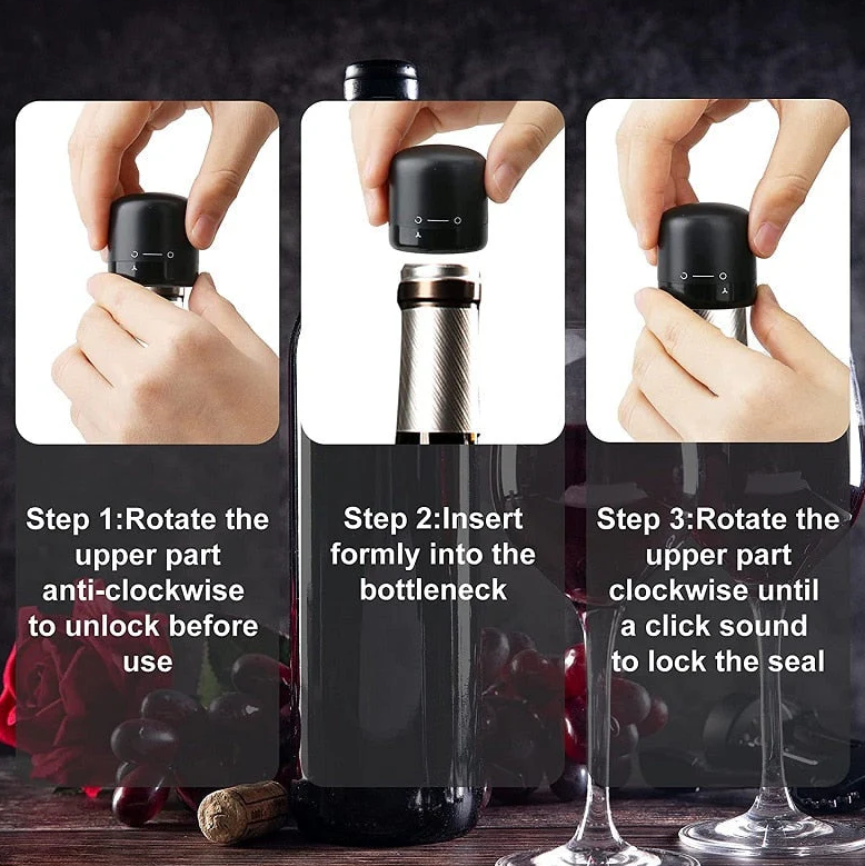 Champagne and Wine Bottle Sealer Cap