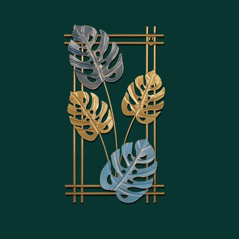 Modern Gold Leaf Metal Wall Art – Where Nature Meets Modern Elegance