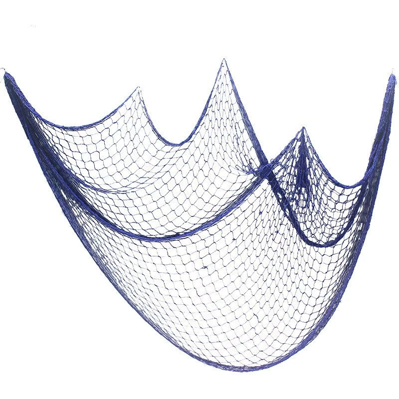 Blue Fishing Net Wall Decor
