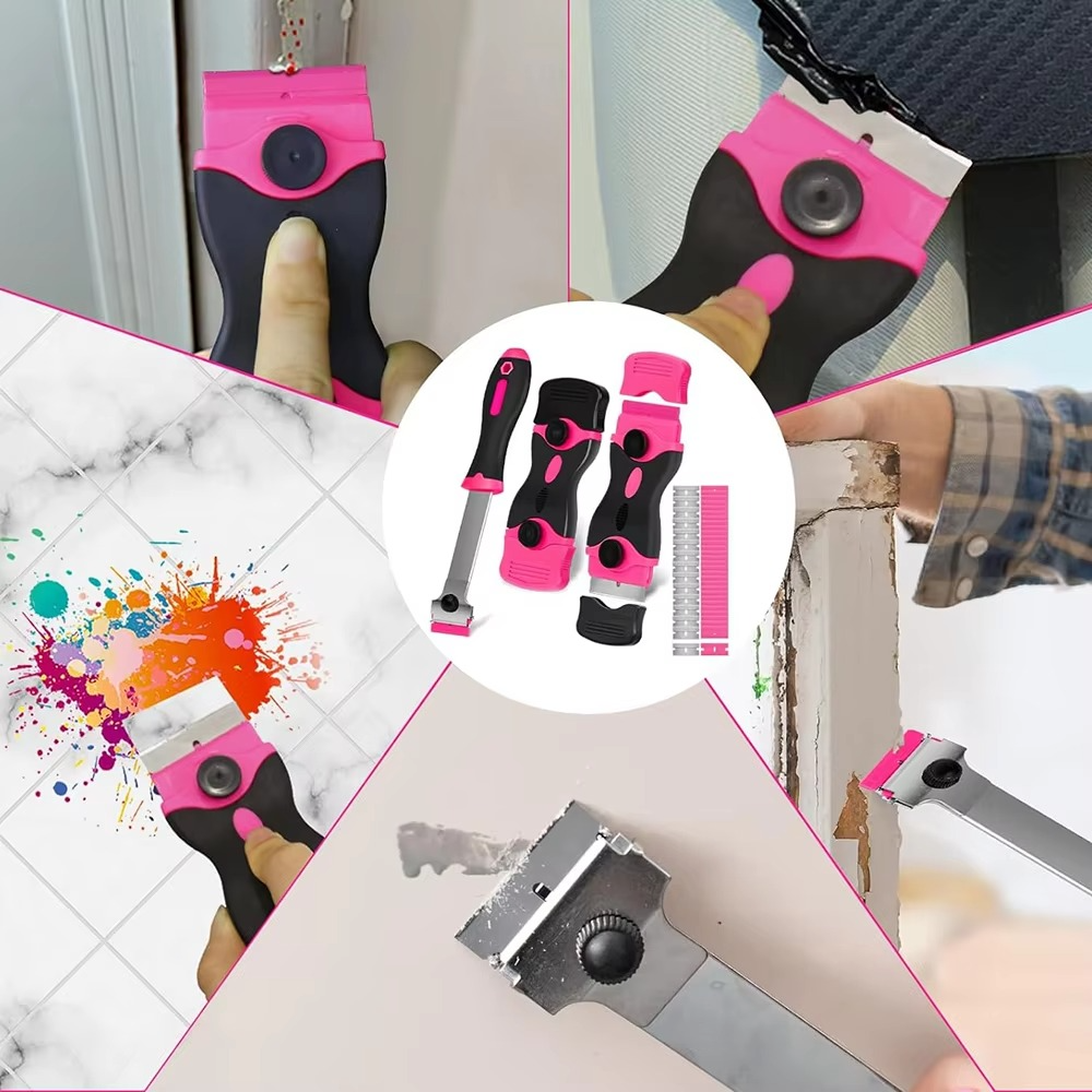 2-in-1 Pink Scraper Tool