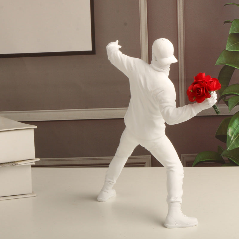 Banksy Flower Rioter
