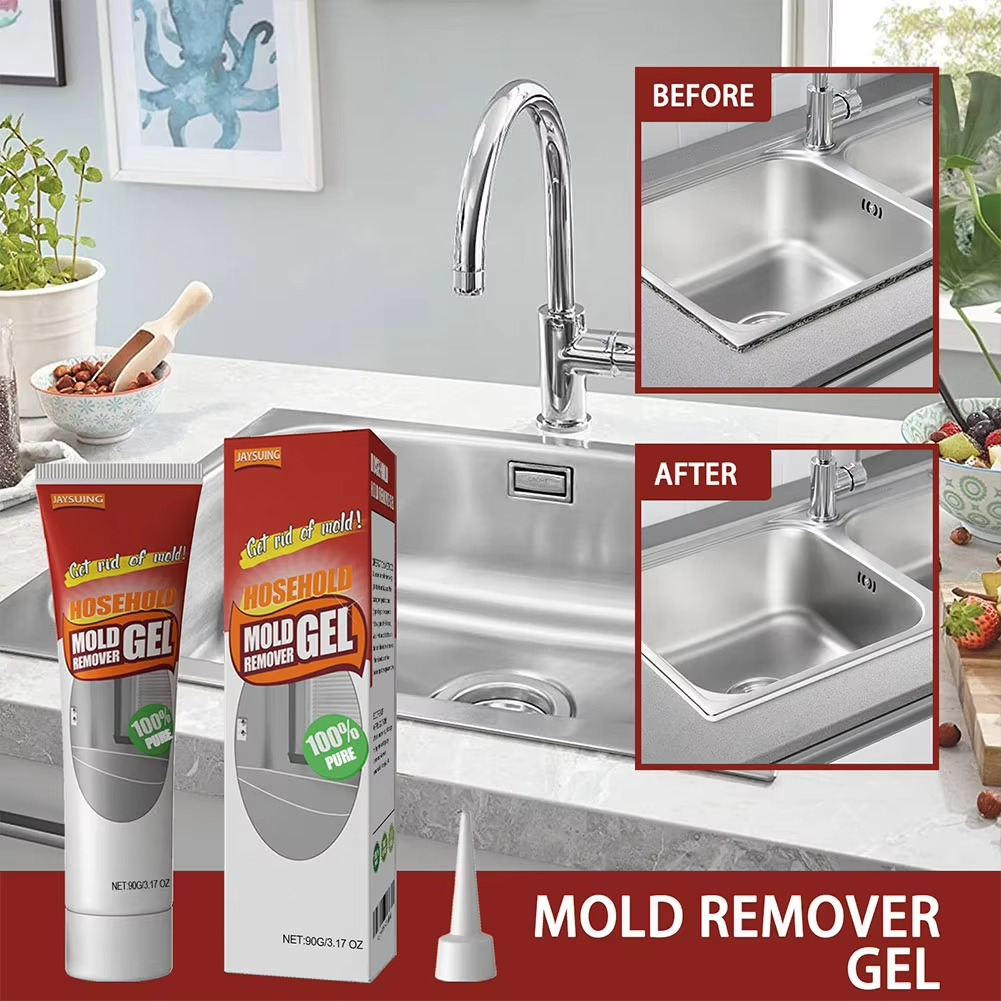 Household Mold Remover Anti-Mildew Gel Cleaner for Washing Machine Refrigerator Sink Sealant Wall Bathroom Floor Tiles
