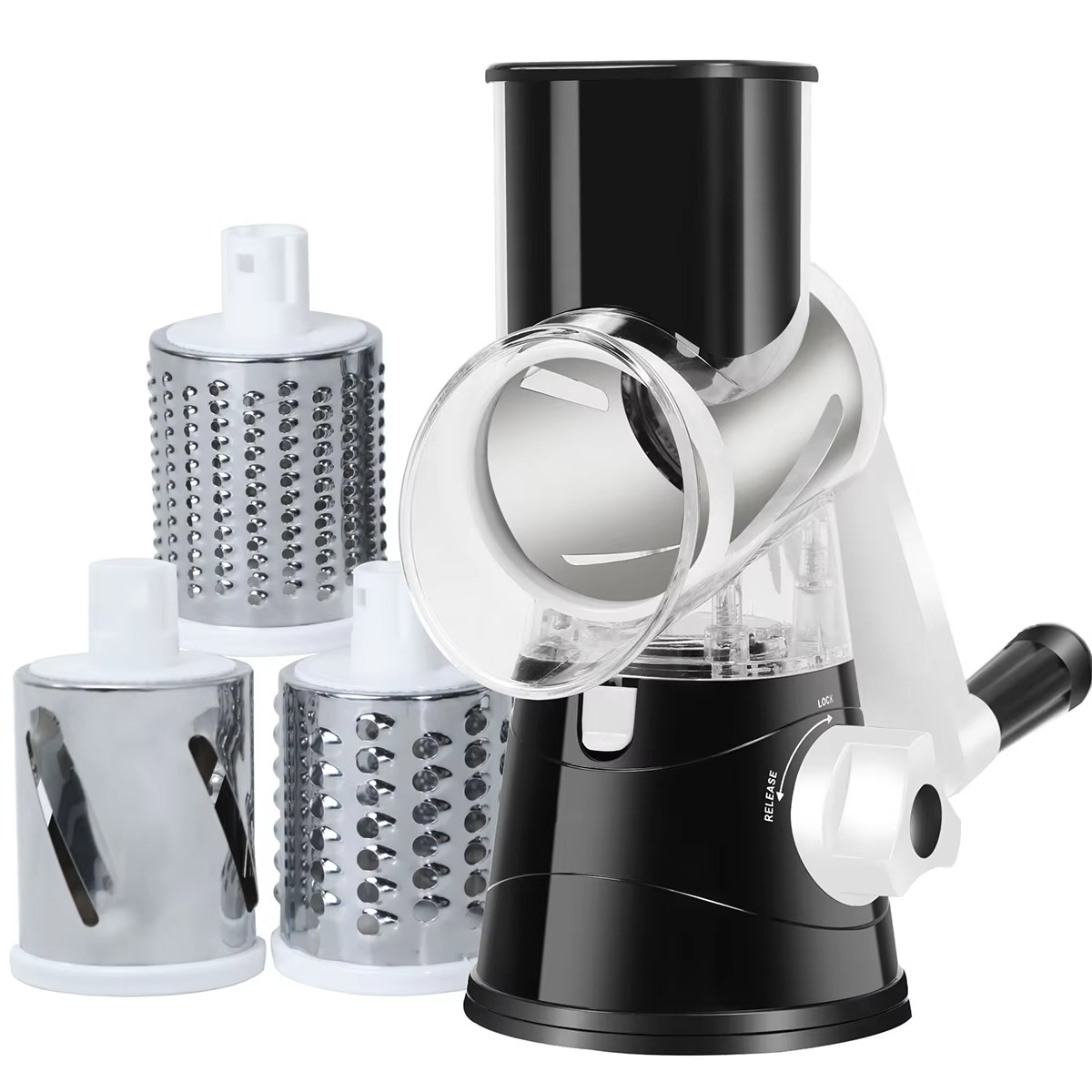 Kitchen Vegetable Slicer, Rotary Cheese Grater