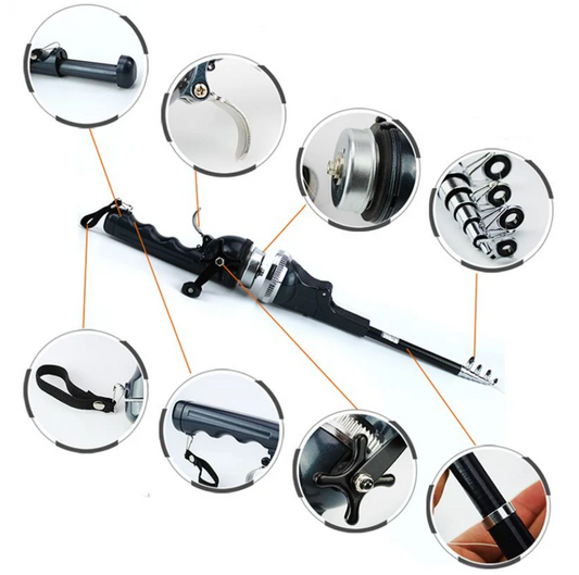 All-in-one Telescopic Fishing Rod Kit