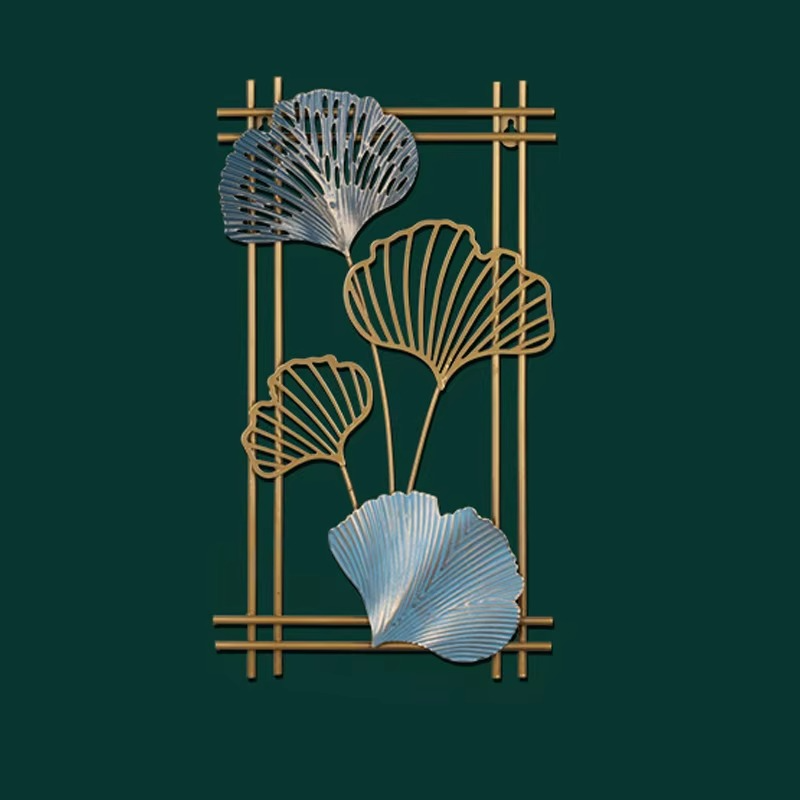 Modern Gold Leaf Metal Wall Art – Where Nature Meets Modern Elegance