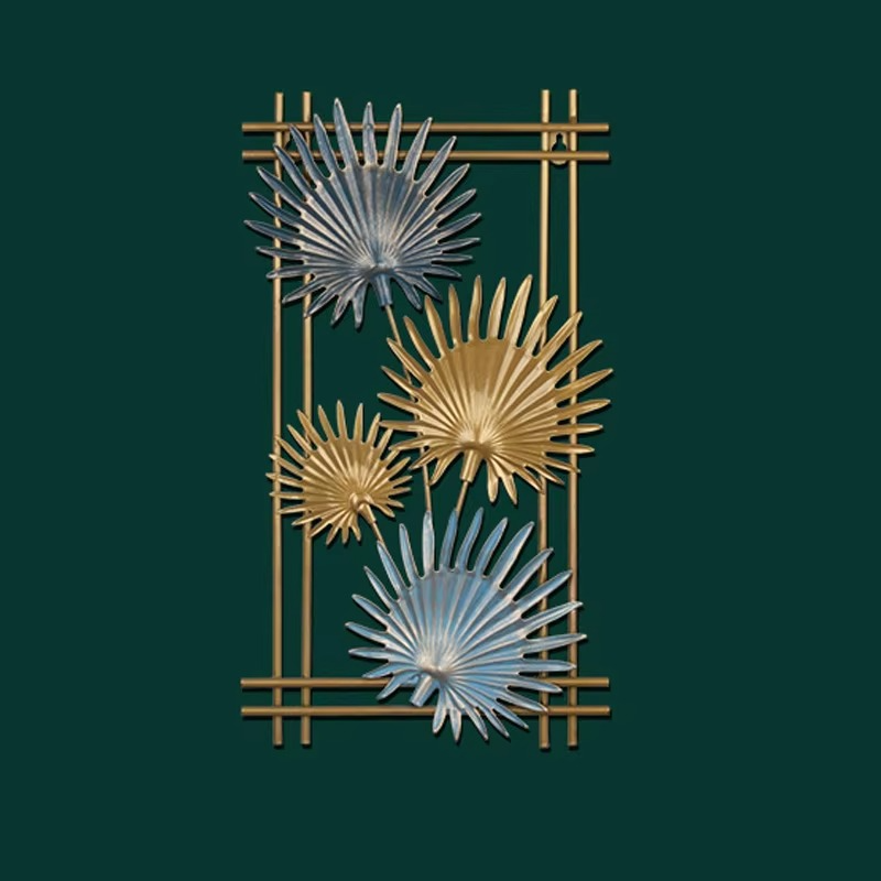 Modern Gold Leaf Metal Wall Art – Where Nature Meets Modern Elegance