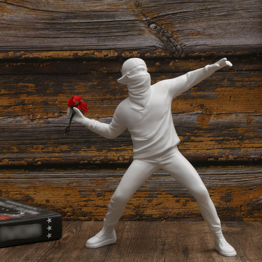 Banksy Flower Rioter