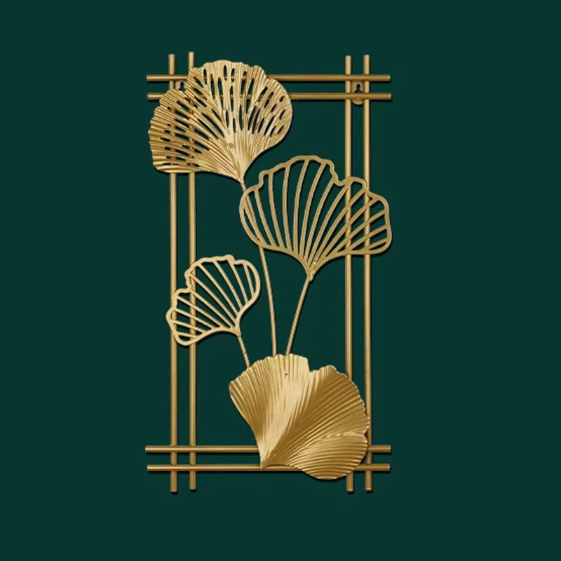 Modern Gold Leaf Metal Wall Art – Where Nature Meets Modern Elegance