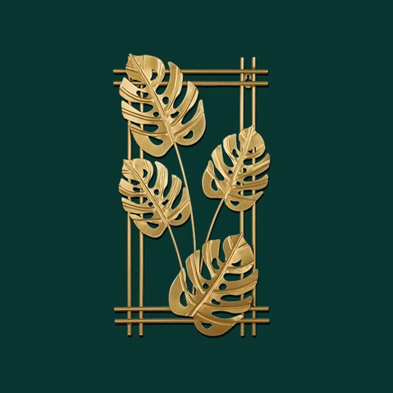 Modern Gold Leaf Metal Wall Art – Where Nature Meets Modern Elegance